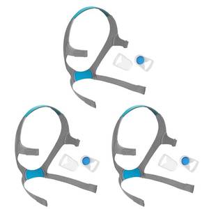lot 376 image: Airfit f20 Headgear, 3-Pack Replacement CPAP Mask Headgear Strap CPAP Supplies for AirfitAirTouch F20, Large (Without Mask) - Retail $27