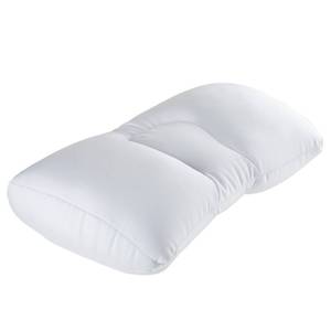 lot 427 image: Remedy Microbead Pillow - Moldable and Temperature Regulating Cushion Ergonomic Pillow - Supports Head, Neck and Shoulders for Restful Sleep and Travel - (White) - Retail $24