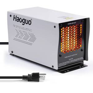 lot 20931 image: Boat Engine Compartment Heater, Haoguo 500W Self-Regulating PTC Bilge Heater (40°F ON50°F OFF) with Waterproof Fan, Prevents Pump & Engine Damage, Ideal for Winter Storage, Grey - Retail $60