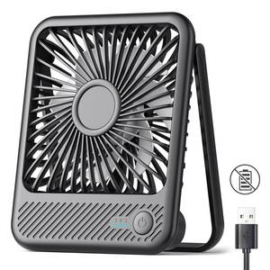 lot 21007 image: Koonie USB Desk Fan, Strong Wind Ultra Quiet Small Personal Fan with 180° Tilt Folding and 3 Speeds Adjustable, USB-C Corded Powered Mini USB Fan for Office Desktop Bedroom, NO BATTERY - Retail $13