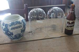 lot 1089 image: Antique Amphora Tobacco Jar & More