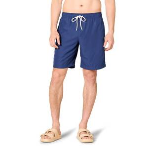 lot 29002 image: Amazon Essentials Mens 9 Swim Trunks with Mesh Lining, Pockets, Drawstring Closure, Navy, Large - Retail $15