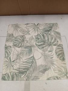 lot 29034 image: Avoin Colorlife PalmLeaves Summer Throw Pillow Cover 18 x 18in Green