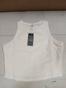 lot 29040 image: Blooming Jelly Womens KnittedRibbed Crop Tank Top White Large