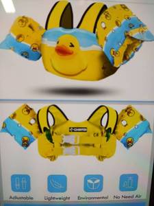 lot 29048 image: Chriffer Kids Swim Vest Life Jacket for 30-55 Pounds