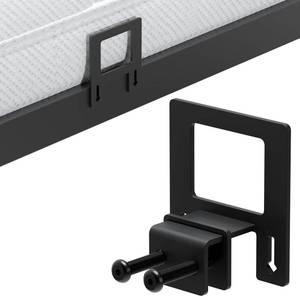 lot 30996 image: FviMzailon 6-Pack Non-Slip Mattress Grippers for Metal Bed Frame, Heavy Duty Mattress Gaskets, Adjustable Anti-Slide Brackets, Black Includes Screws & Allen Wrench - Retail $12