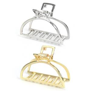lot 31036 image: FAELBATY Metal Claw Clips for Thick Hair, Medium Metal Hair Clips for Women, Gold Hair Clips & Silver Hair Clips, Hair Claw Clips for Thin Hair, Strong Metal Clips for All Hair Types, 2PCS Gold&Silver - Retail $16