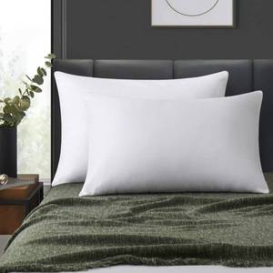 lot 31039 image: LOSAFEFE 100% Cotton Zippered Pillow Cases Queen Size Set of 2, Super Soft & Breathable Pillow Protectors with Zipper, White Pillow Case Covers 20x30 Inches - Retail $15