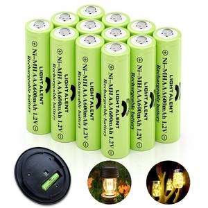lot 31046 image: Lightalent Ni-MH AAA Rechargeable Batteries, Triple A High Capacity 1.2V Pre-Charged Battery for Outdoor Solar Lights(AAA-600mAh-11pack) - Retail $10