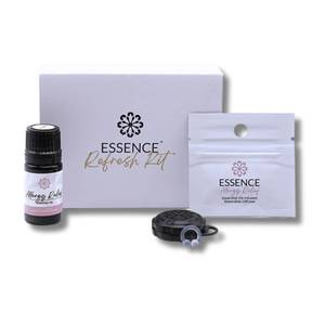 lot 31060 image: Essence Wearable Aromatherapy Nasal Diffuser Allergy Relief Essential Oil Nose Ring Refresh Kit Personal Scent Clip for Travel, Work & Everyday Use Made in USA - Retail $29