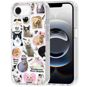lot 31063 image: MOSNOVO for iPhone 17e CaseiPhone 16e Case, Shockproof Military-Grade Protection 6.6ft Drop Tested, Clear Phone Case for iPhone 16e  iPhone 17e, The Cat Brigade Design - Retail $26