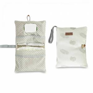 lot 31076 image: HAMUR Baby Diaper Bag Organizer Travel-Friendly, Compact & Foldable  Stroller Pouch for Newborn Essentials Must-Have for Boys & Girls (Leaves) - Retail $16