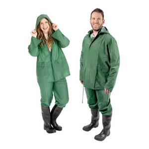 lot 31089 image: Stansport 3-Piece Deluxe Vinyl Rainsuit - L - Retail $18