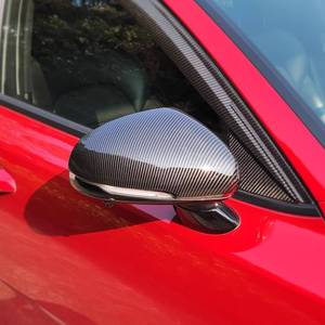 lot 31104 image: YOUTOOCAR 2PCS Carbon Fiber Pattern Exterior Mirror Covers Side Rear View Mirror Covers Compatible with Kia Stinger 2018-2023 Accessories - Retail $53