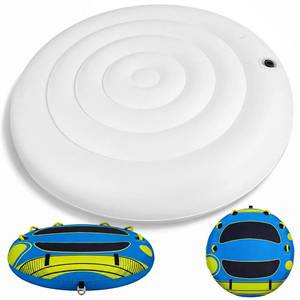 lot 62654 image: Soulchen Slice Style Replacement Innertube for Towable Boat Tube, 1-3 Rider Models,Adjustable Inner Inflatable Tubes for Water Sport, Safety Speed Valve for Easy Inflating & Deflating(1 Rider) - Retail $90