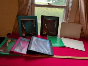 lot 46 image: Office School Supply Bundle - Binders, Notebooks, and Dry Erase Board
