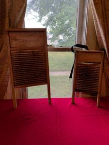 lot 62 image: Hibbards Star Leader Silver Washboard Set