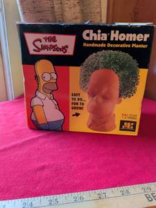 lot 110 image: The Simpsons Homer Simpson Chia Pet Handmade Decorative Planter