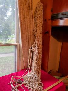 lot 127 image: Traditional Cotton Rope Hammock