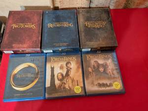 lot 180 image: Lord of the Rings Complete Trilogy Collection DVD and Blu-ray Set