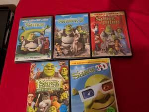 lot 200 image: Shrek Movie Collection 5 DVD Set