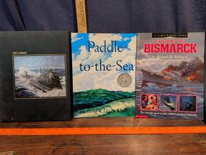 lot 234 image: Naval History Book Collection - U-Boats, Paddle-to-the-Sea, and Exploring the Bismarck