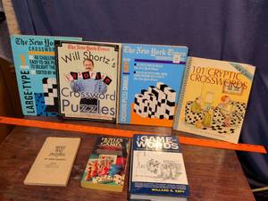 lot 239 image: Crossword Puzzle and Word Game Book Collection