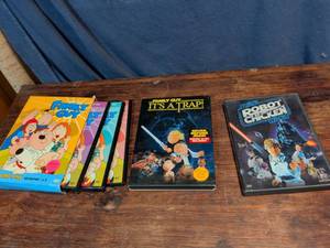 lot 262 image: DVD Collection Bundle - Family Guy Seasons 1-2, Its A Trap, and Robot Chicken Star Wars