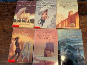 lot 268 image: Chronicles of Narnia Complete Book Set by C.S. Lewis