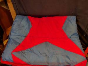 lot 302 image: Red and blue child sleeping bag