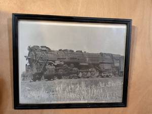 lot 338 image: Steam Locomotive 2203 Black and White Photograph