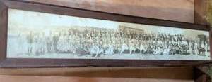 lot 340 image: Historical Group Photograph in Wood Frame