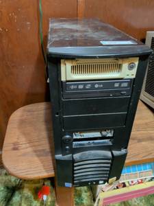 lot 344 image: Desktop Computer Tower with LG Optical Drive for parts.