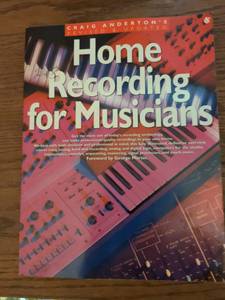 lot 350 image: Home Recording for Musicians by Craig Anderton Music Production Book