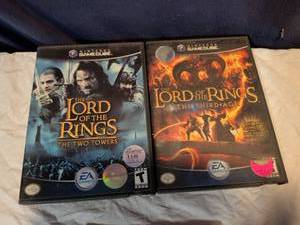 lot 357 image: Lord of the Rings GameCube Game Bundle - Two Towers and Third Age