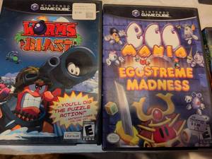 lot 360 image: Nintendo GameCube Games Bundle - Worms Blast and Egg Mania Eggstreme Madness