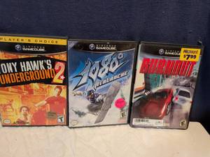 lot 366 image: Nintendo GameCube Game Bundle - Tony Hawks Underground 2, 1080 Avalanche, Burnout 3