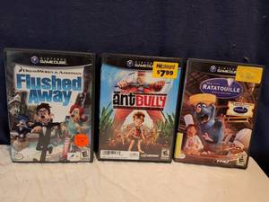 lot 369 image: Nintendo GameCube Games Bundle - Flushed Away, The Ant Bully, Ratatouille