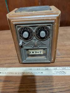 lot 379 image: Post Office Lockbox Bank with Eagle Design