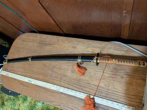 lot 414 image: Japanese Samurai Katana Sword with Traditional Wrapped Handle