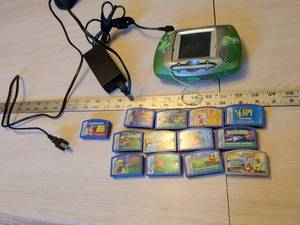 lot 422 image: LeapFrog Leapster Handheld Learning Console Bundle with 13 Games
