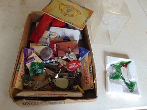 lot 1848 image: Assortment of Smalls - Stained Glass - Letter Opener - lighter - - -etc