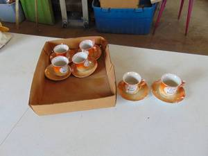 lot 1851 image: 6 cups and Saucers present from Ireland