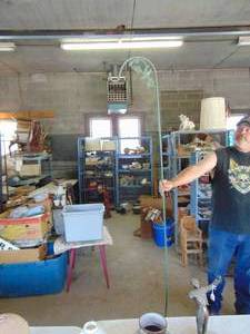 lot 1861 image: 7 Foot Iron Shepherds Hook
