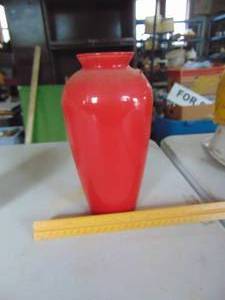 lot 1909 image: Red Vase