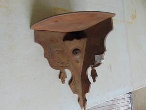 lot 1939 image: Wooden Corner Shelf
