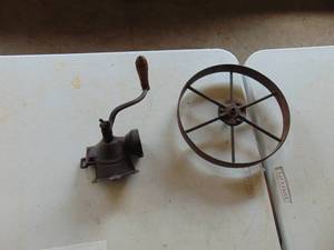 lot 1971 image: 10 Wheel and Coffee Grinder