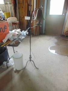 lot 3212 image: Mission Bell Styled Lamp - Metal