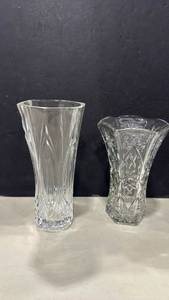 lot 1005 image: Cut Glass Vase Set