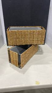 lot 1052 image: Wicker storage or planter baskets